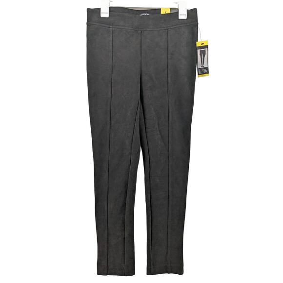 Andrew Marc Faux Suede Dress Pants S Super Soft Stretch Mid Rise Slim Fit‎ Work - Picture 1 of 14